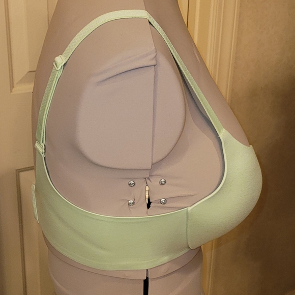Ambrielle Super Soft Plunge T-shirt Bra Pastel Green New Without Tag - Picture 11 of 14